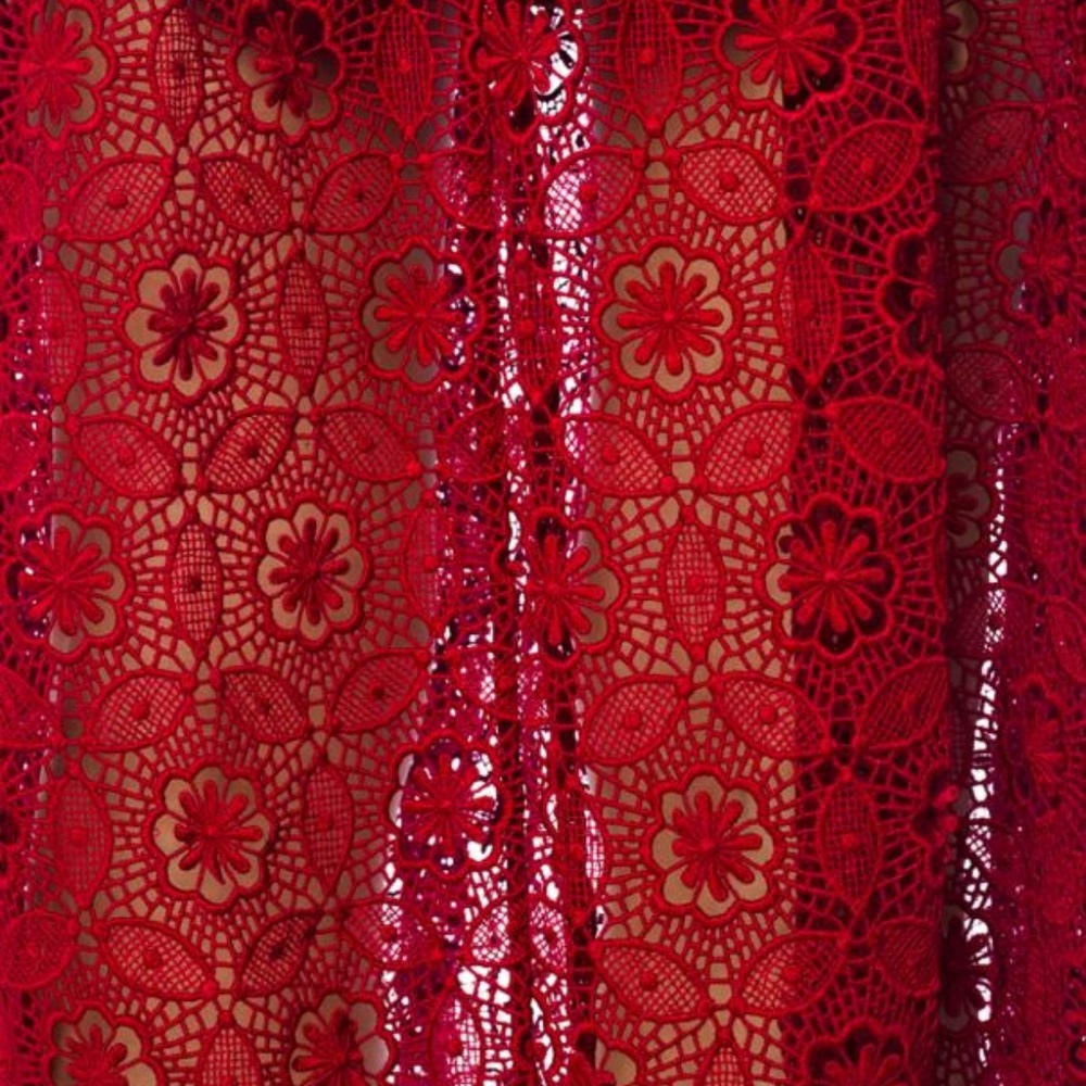 SELF-PORTRAIT CIRCULAR FLORAL LACE DRESS - Picture 4 of 7
